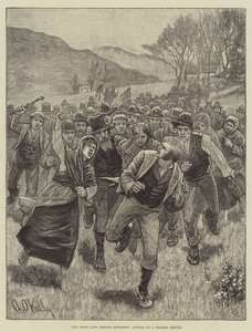 La agitación de la Liga de Tierras Irlandesa, ataque a un servidor de procesos de Aloysius O